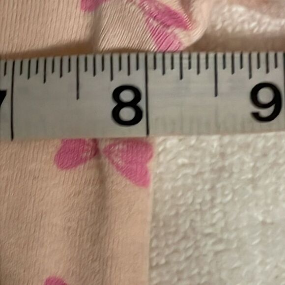 NWOT 6-9 month Cat & Jack long sleeve pink w/pink bow graphics body suit/onesie - Picture 14 of 16